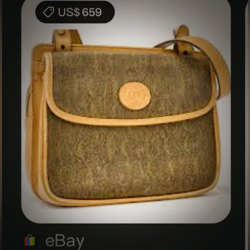 Authentic Vintage Y2K Gucci Brown and Tan Women's crossbody Bag - Picture 3 of 16